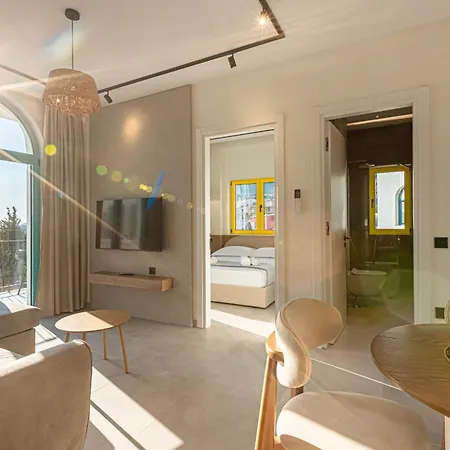 Lägenhet Santorini Dream 2 W Parking, Kitchen And Sunset, Sea View - Drymade